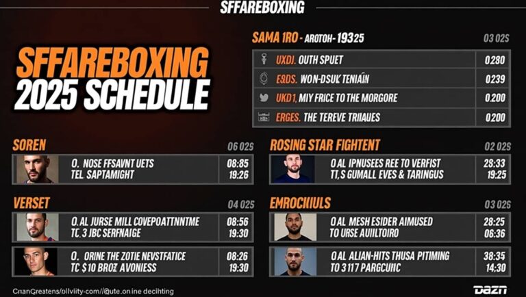 upcoming fixtures sffareboxing